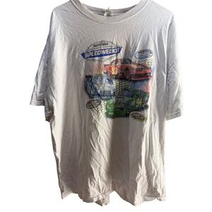 NASCAR Daytona Speedweeks 2012 T-Shirt Mens 2XL White Delta Magnum Racing Tee